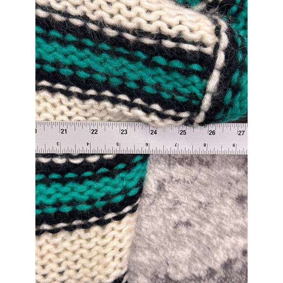 Maje Sweater 1 / Small Womens Mohair Chunky Knit Stripe Oversized Relax Pullover - Picture 4 of 8